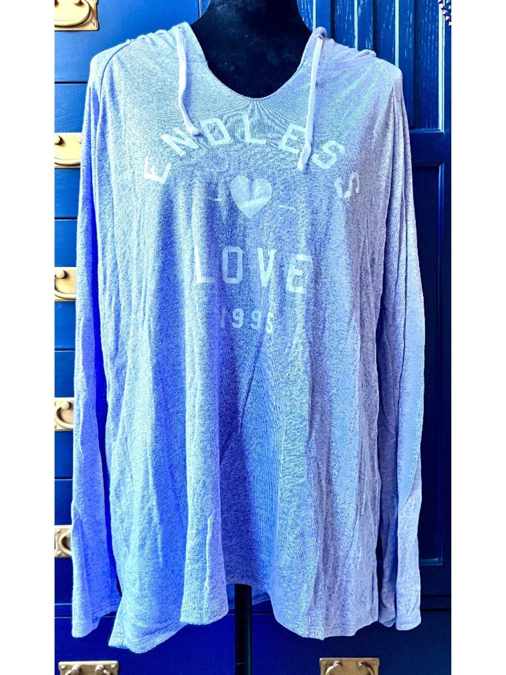 City Streets "Endless Love" Purple Lavender Lightweight Hoodie Womens XL